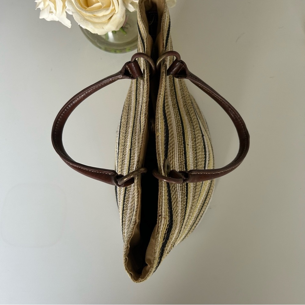 Woven double handle bucket bag - Picture 3 of 11